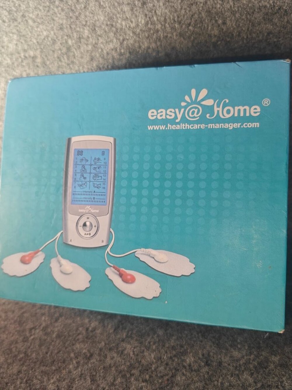 easy@Home Mini Electronic Pulse Stimulator TENS Unit Pain Relief NEW